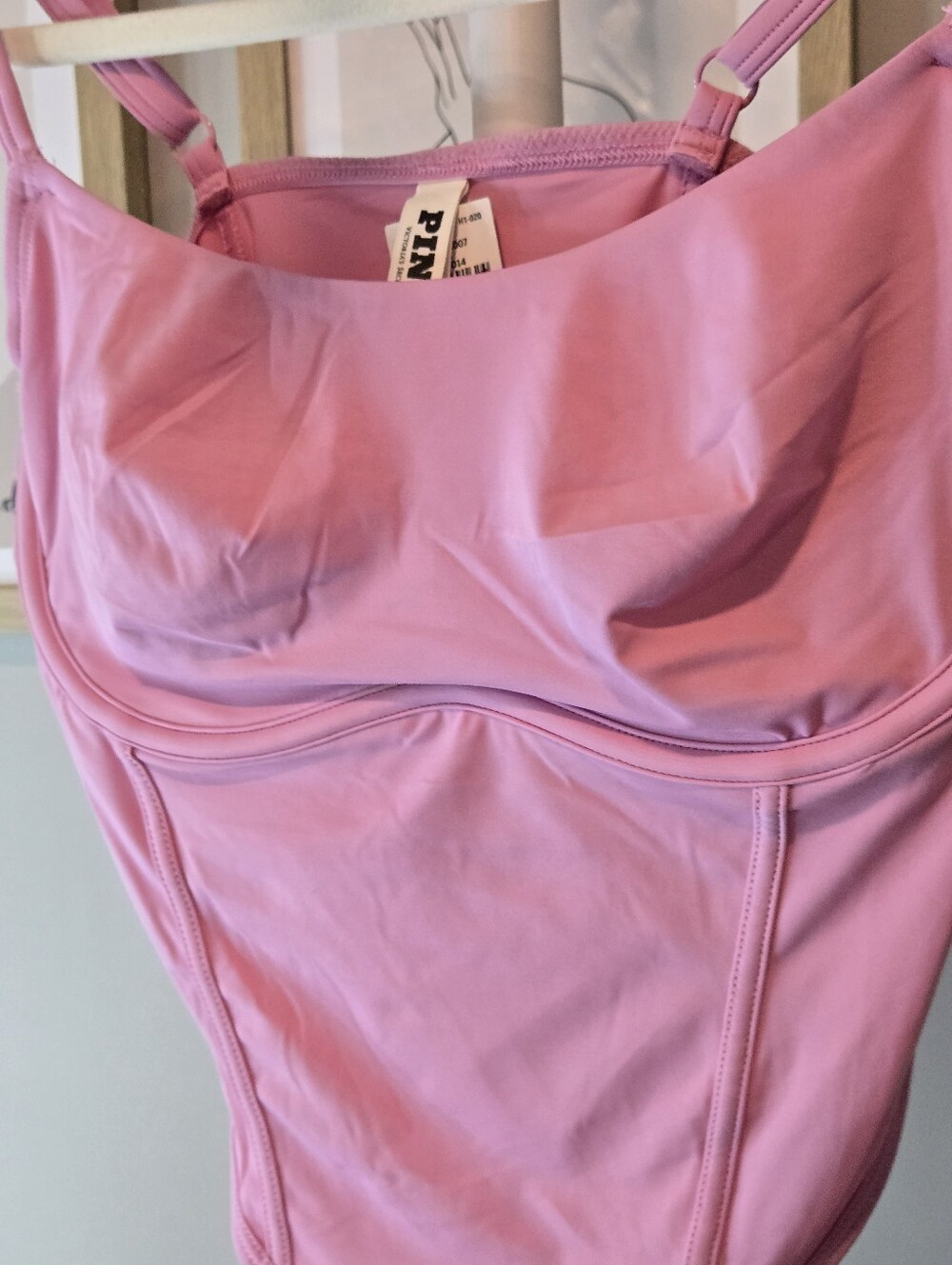 PINK Victoria's Secret Light Pink Shaping Tank Top - Picture 7 of 11